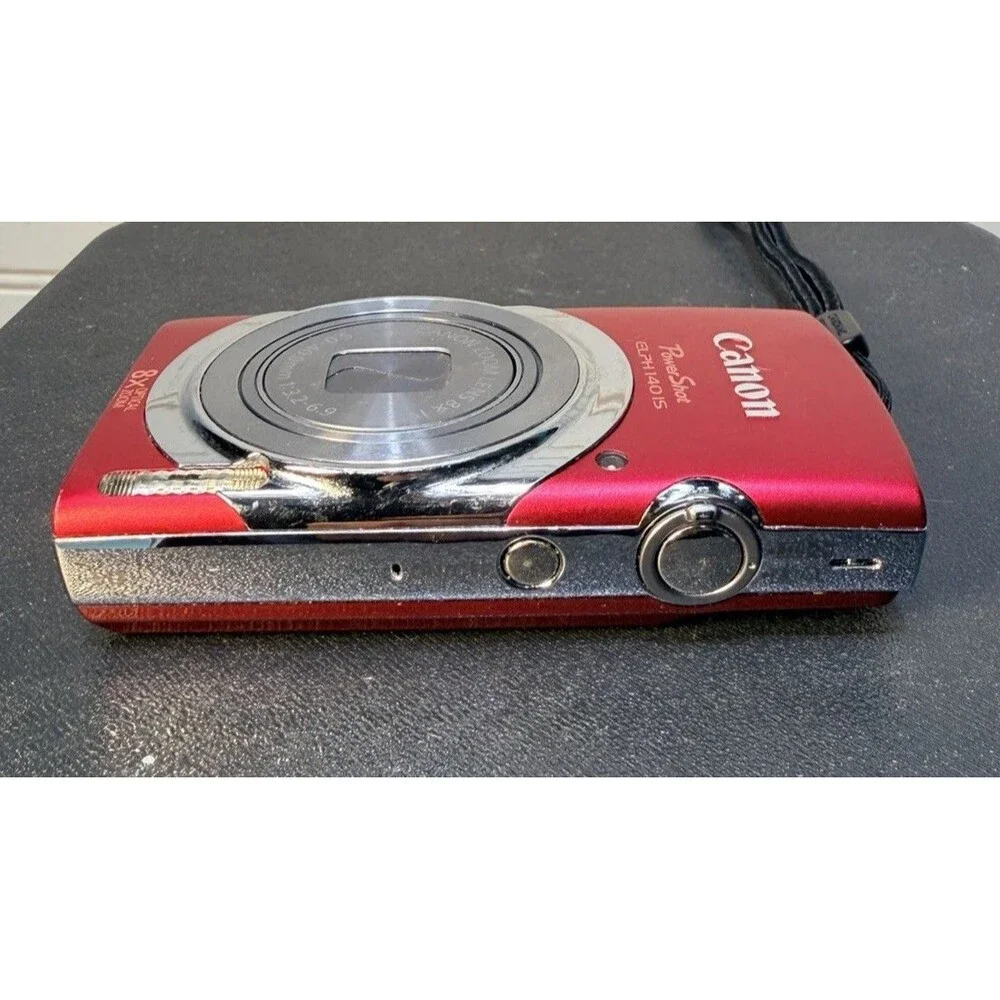 Red Canon PowerShot ELPH 140 IS  16.0 MP W/box, Card, Battery & Charger -Tested-